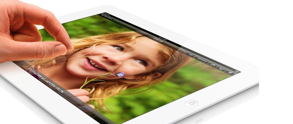 De iPad is door de hoge resolutie voorzien van een haarscherp beeldscherm